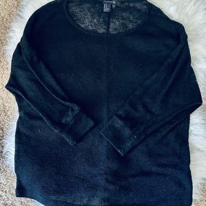 Womens size M, Forever 21, black knitted/loose fitting top